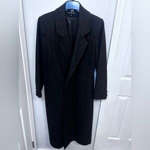 Donnybrook Charcoal 100% Wool Coat Size: 10